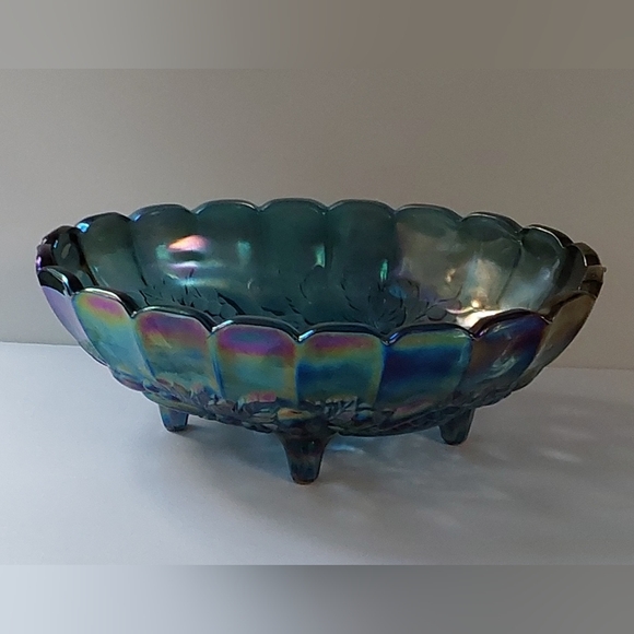 INDIANA GLASS Carnival Glass Serving Bowl - Picture 3 of 8